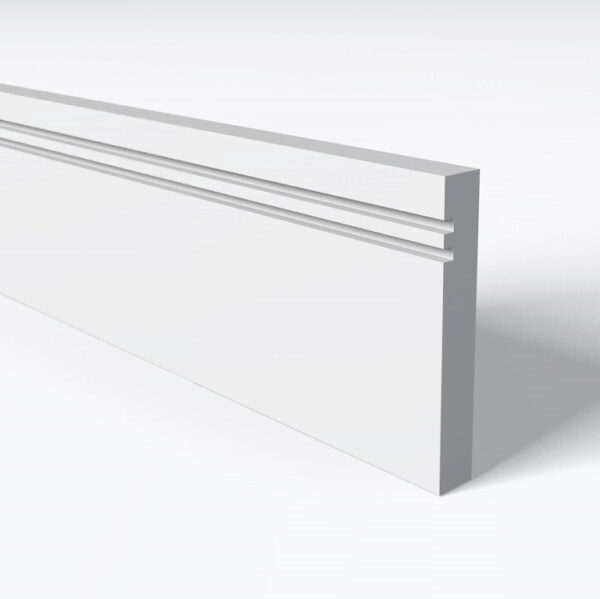 2 Square Grooves Skirting Board