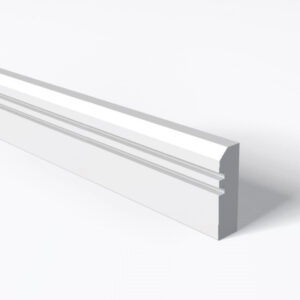 Chamfer and 2 Square Grooves architrave