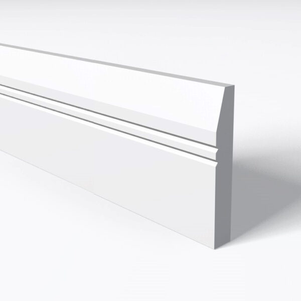 Splay and 2 V Grooves Skirting Board