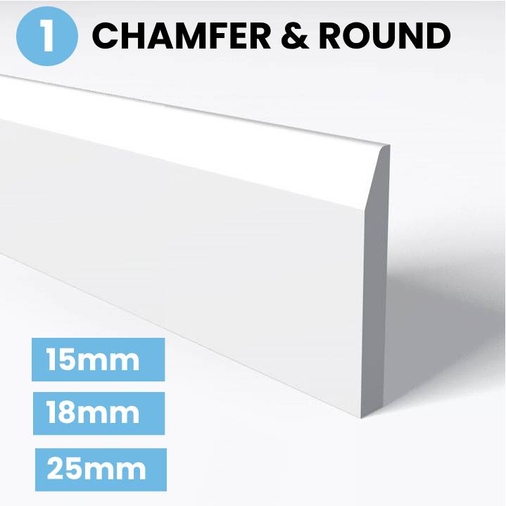 Chamfer Round Skirting Board