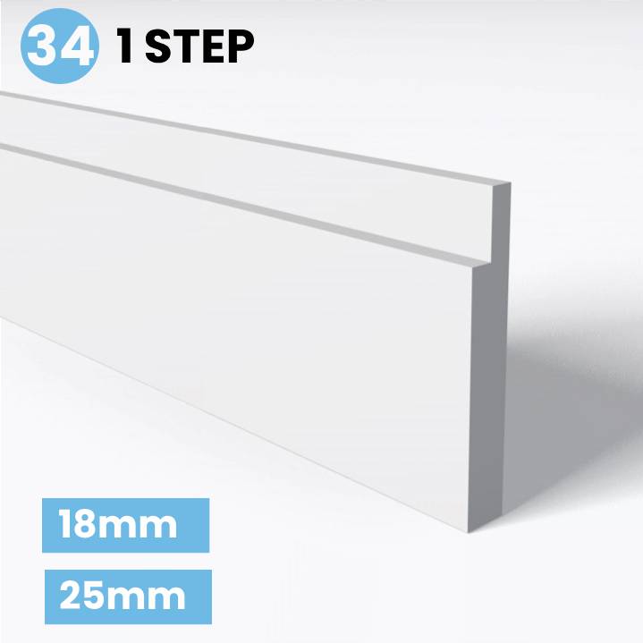 1 Step skirting board