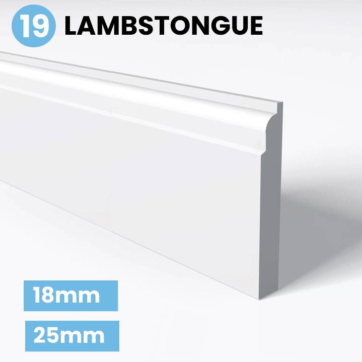 Lambstongue skirting board