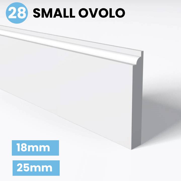 Small Ovolo skirting board