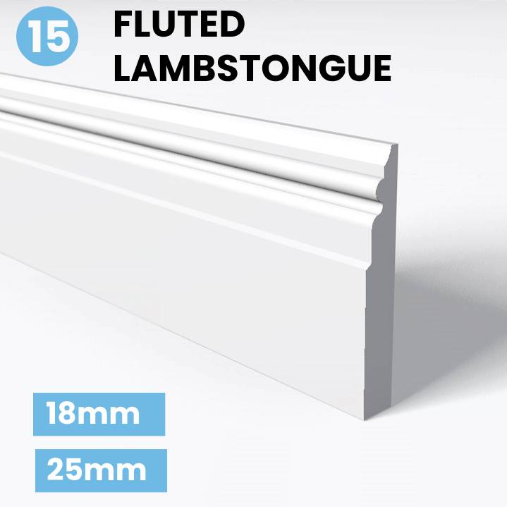 fluted lambstongue skirting board