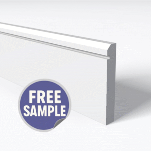 Chamfer 1 Square Groove Skirting Board Sample