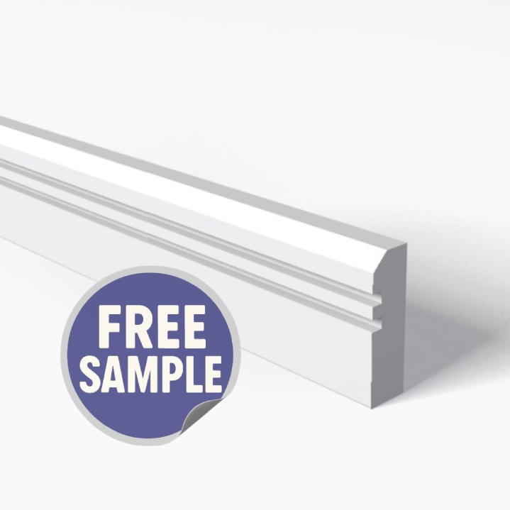 Chamfer 2 Square Groove Architrave Sample