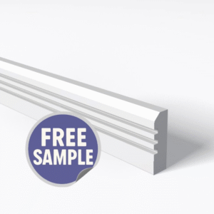 Chamfer 3 Square Groove Architrave Sample