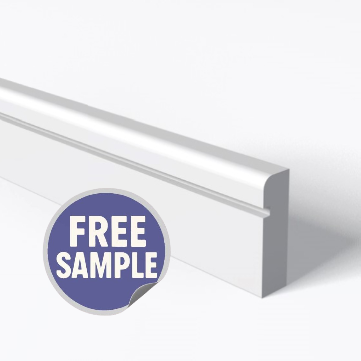 Pencil Round 1 Square Groove Architrave Sample