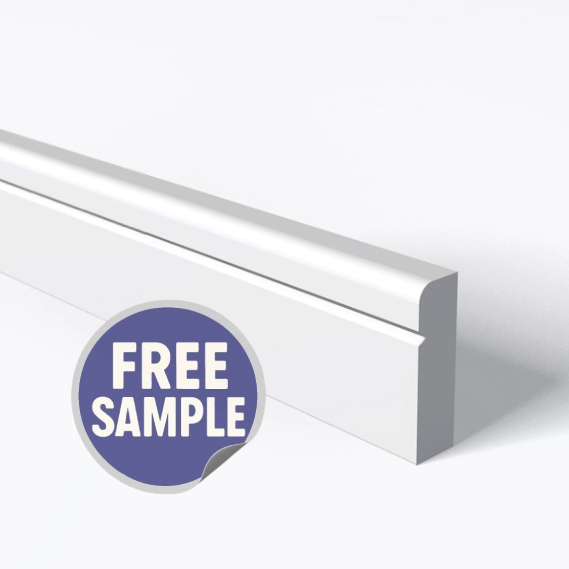 Pencil Round 1 V Groove Architrave Sample