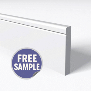 Pencil Round 1 V Groove Skirting Board Sample