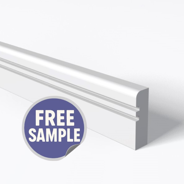 Pencil Round 2 Square Groove Architrave Sample