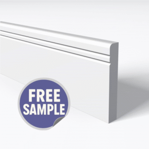 Pencil Round 2 V Groove Skirting Board Sample