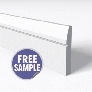 Splay 1 Square Groove Skirting Board Sample