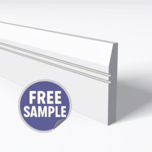 Splay 2 Square Groove Skirting Board Sample