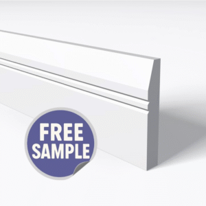 Splay 2 V Groove Skirting Board Sample